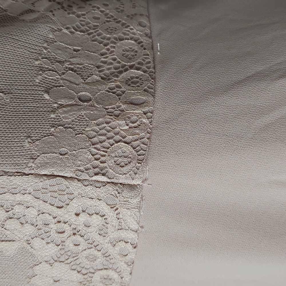 Lulu's Forever Kind of Love Blush Lace Maxi Dress Size L Wedding Guest Feminine - Picture 8 of 15